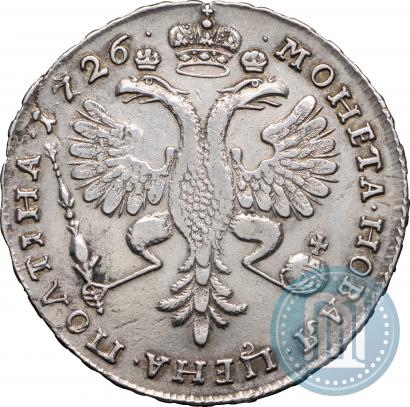 Фото Полтина 1726 года  "Московский тип, портрет вправо"