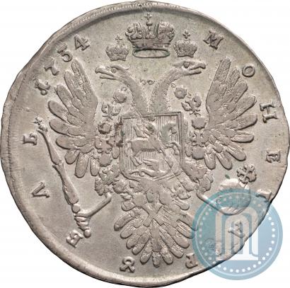 Фото 1 рубль 1734 года  "Тип 1734 года"