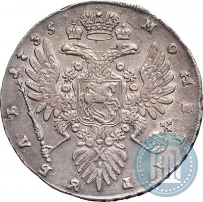 Фото 1 рубль 1735 года  