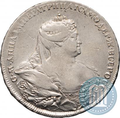 Фото 1 рубль 1737 года  "Работы Гедлингера"
