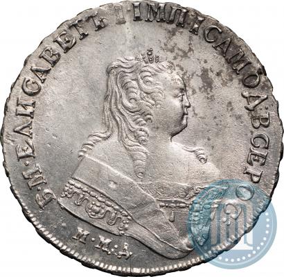 Фото 1 рубль 1749 года ММД 