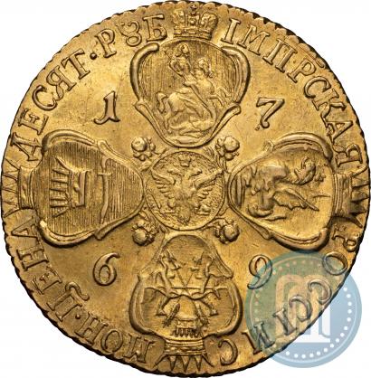 Picture 10 roubles 1769 year СПБ 