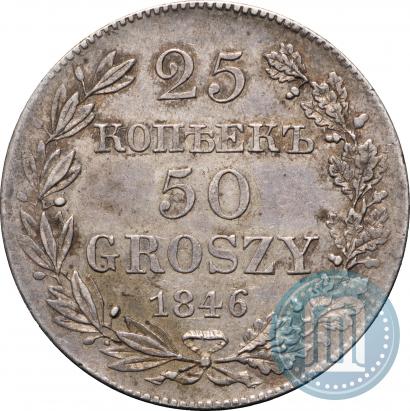 Picture 25 kopecks - 50 groszy 1846 year MW 