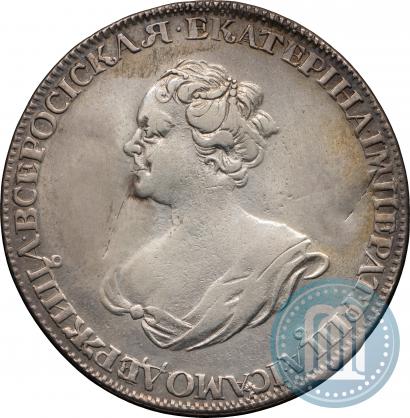 Фото 1 рубль 1725 года  "Траурный"
