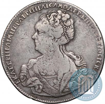 Picture 1 rouble 1725 year СПБ "Petersburg type, portrait turned to the left"