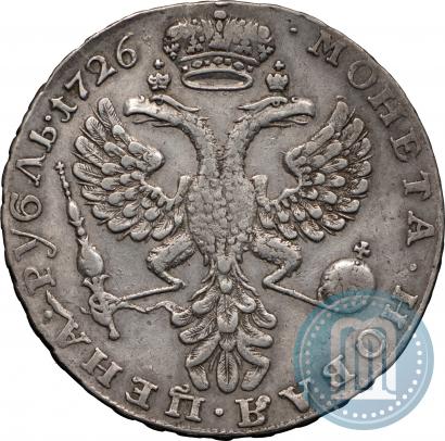 Picture 1 rouble 1726 year  "Moscow type, portrait turned to the left"
