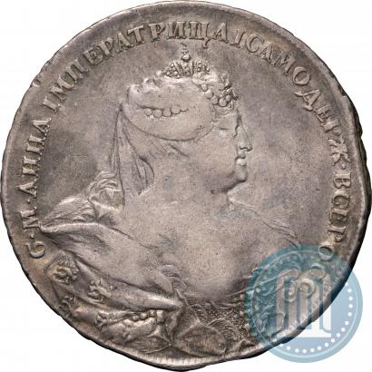 Фото 1 рубль 1737 года  "Работы Гедлингера"