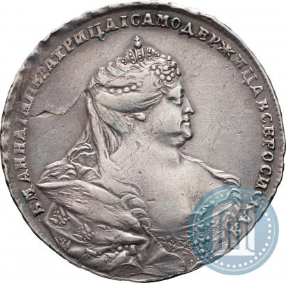 Picture 1 rouble 1737 year  "Moscow type"