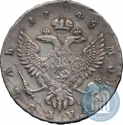 Picture 1 rouble 1748 year ММД 