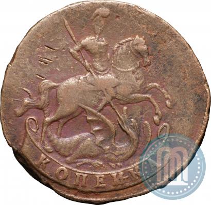Picture 1 kopeck 1760 year  