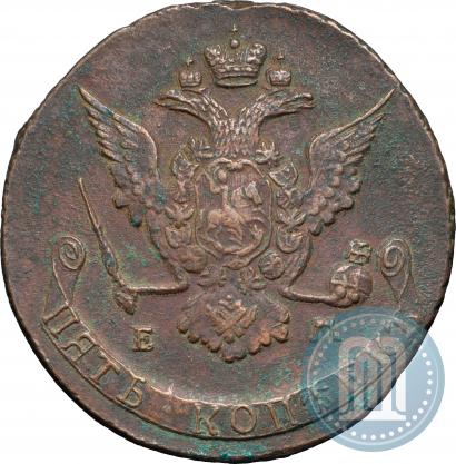 Picture 5 kopecks 1770 year ЕМ 