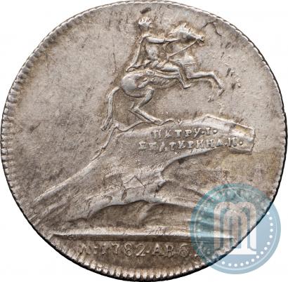 Picture Token Coin 1782 year  "Monument to Peter the Great in Saint-Petersburg"