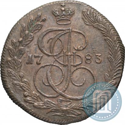 Фото 5 копеек 1783 года КМ 