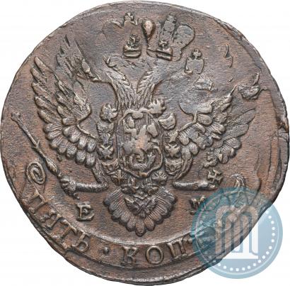 Picture 5 kopecks 1788 year ЕМ 