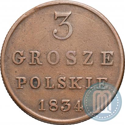 Picture 3 grosze 1834 year KG 
