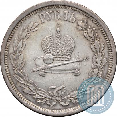Picture 1 rouble 1883 year ЛШ "On the Coronation of Emperor Alexander III"