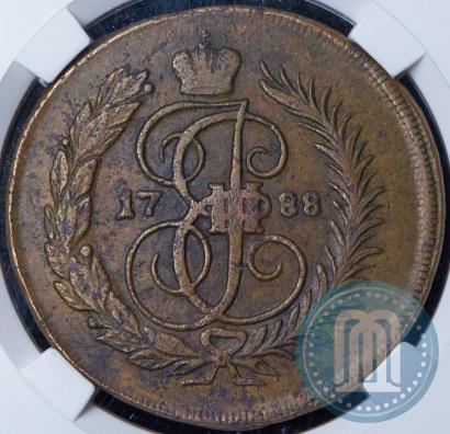 Фото 2 копейки 1788 года ММ 