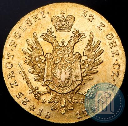 Фото 25 злотых 1817 года IB 