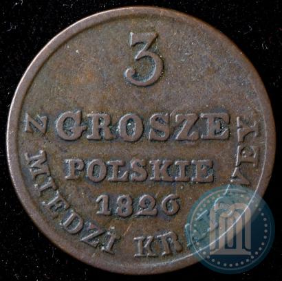 Фото 3 гроша 1826 года IB 
