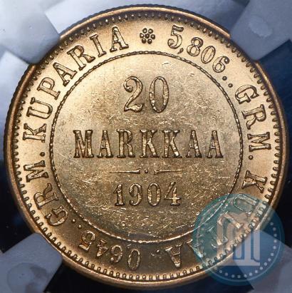 Picture 20 markkaa 1904 year L 