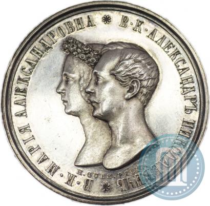 Фото 1 рубль 1841 года СПБ-НГ "В память бракосочетания наследника престола"