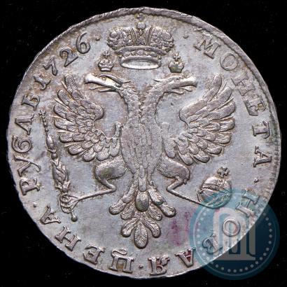 Picture 1 rouble 1726 year  "Moscow type, portrait turned to the left"