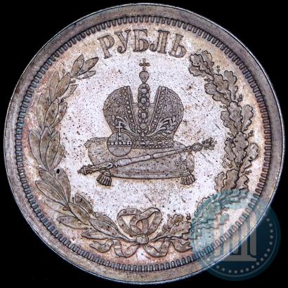Picture 1 rouble 1883 year ЛШ "On the Coronation of Emperor Alexander III"