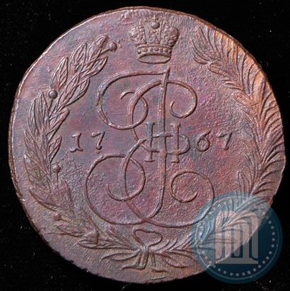 Фото 5 копеек 1767 года ЕМ 