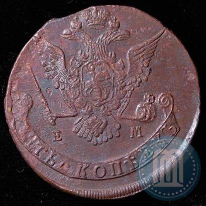 Picture 5 kopecks 1770 year ЕМ 