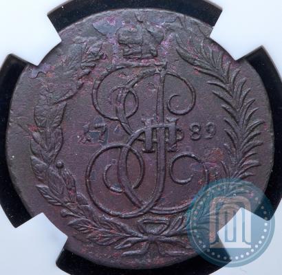 Фото 2 копейки 1789 года ММ 