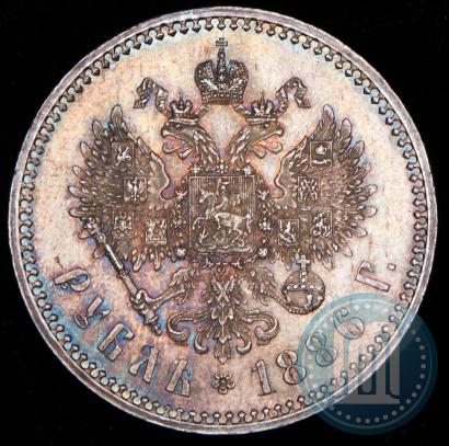 Фото 1 рубль 1886 года (АГ) 