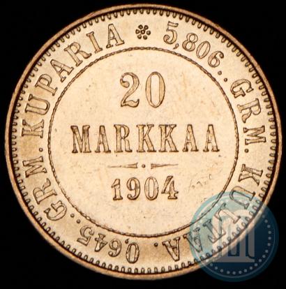 Picture 20 markkaa 1904 year L 