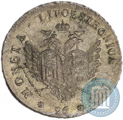 Picture 96 kopecks 1757 year  "For Livonia"
