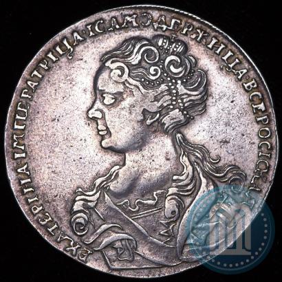 Фото 1 рубль 1726 года  "Московский тип, портрет влево"