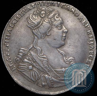Picture 1 rouble 1727 year СПБ "Petersburg type, portrait turned to the right"