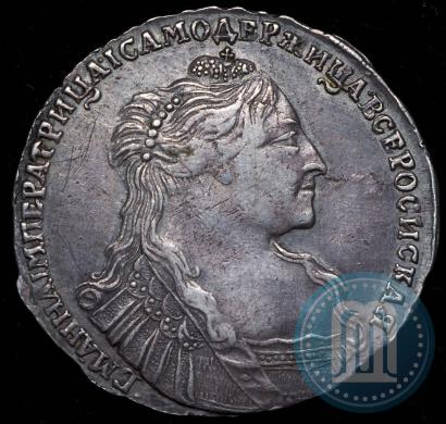 Picture Poltina 1737 year  "Type of 1735"