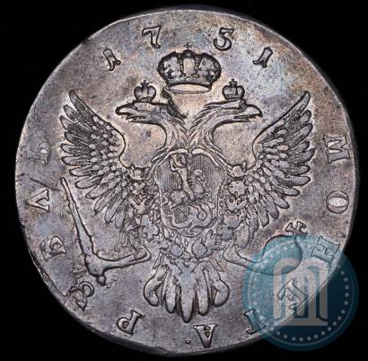 Picture 1 rouble 1751 year ММД 