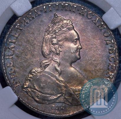 Фото 1 рубль 1786 года СПБ-ЯА 
