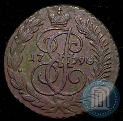 Фото 2 копейки 1790 года АМ 