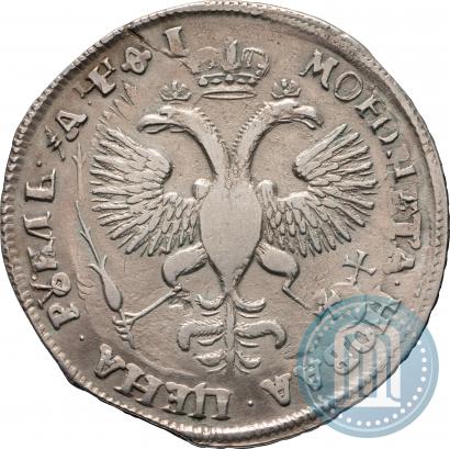 Фото 1 рубль 1719 года OK "Портрет в латах"