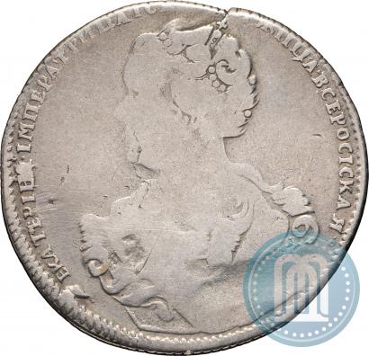 Фото Полтина 1726 года СПБ "Петербургский тип, портрет влево"