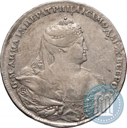Picture 1 rouble 1737 year  "Portrait by Gedlinger"