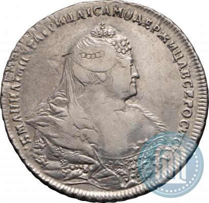 Picture 1 rouble 1738 year  "Moscow type"