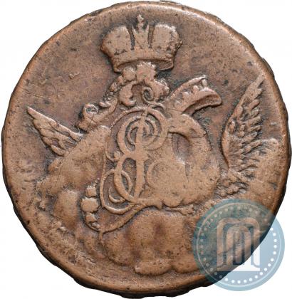 Picture 1 kopeck 1756 year  