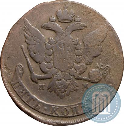 Фото 5 копеек 1759 года ММ 