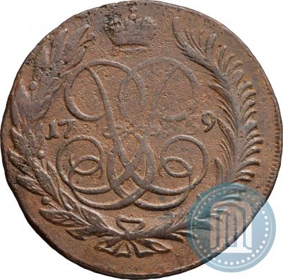 Фото 5 копеек 1759 года ММ 