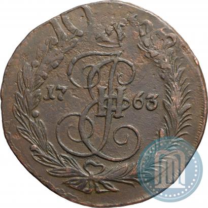 Picture 5 kopecks 1763 year ЕМ 