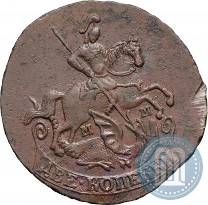 Фото 2 копейки 1765 года ММ 