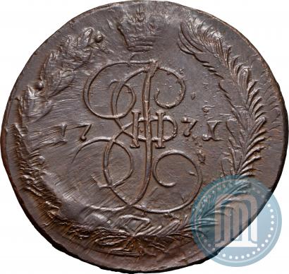 Picture 5 kopecks 1771 year ЕМ 