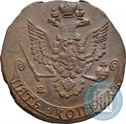 Фото 5 копеек 1781 года ЕМ 